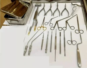 DEUTSCHES STAHL SEPTOPLASTIK INSTRUMENTE SET, NASENCHIRURGIE ENT CHIRURGISCHES SET - Bild 1 von 3