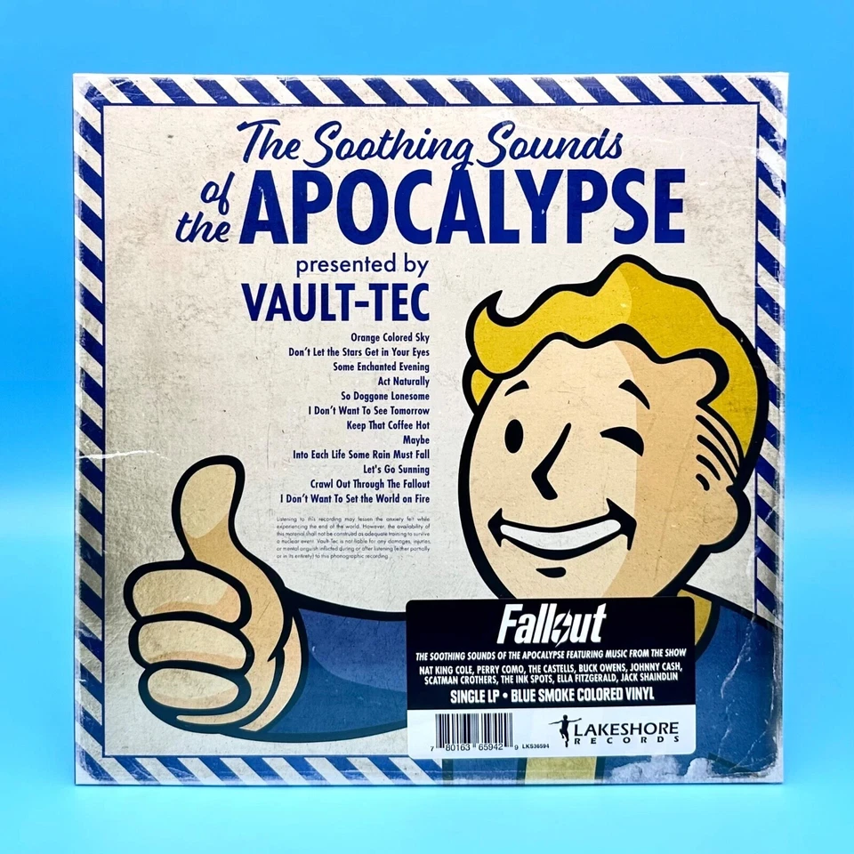 Fallout: The Soothing Sounds Of The Apocalypse Vinyl Soundtrack LP Blue Smoke - Image 1 of 4