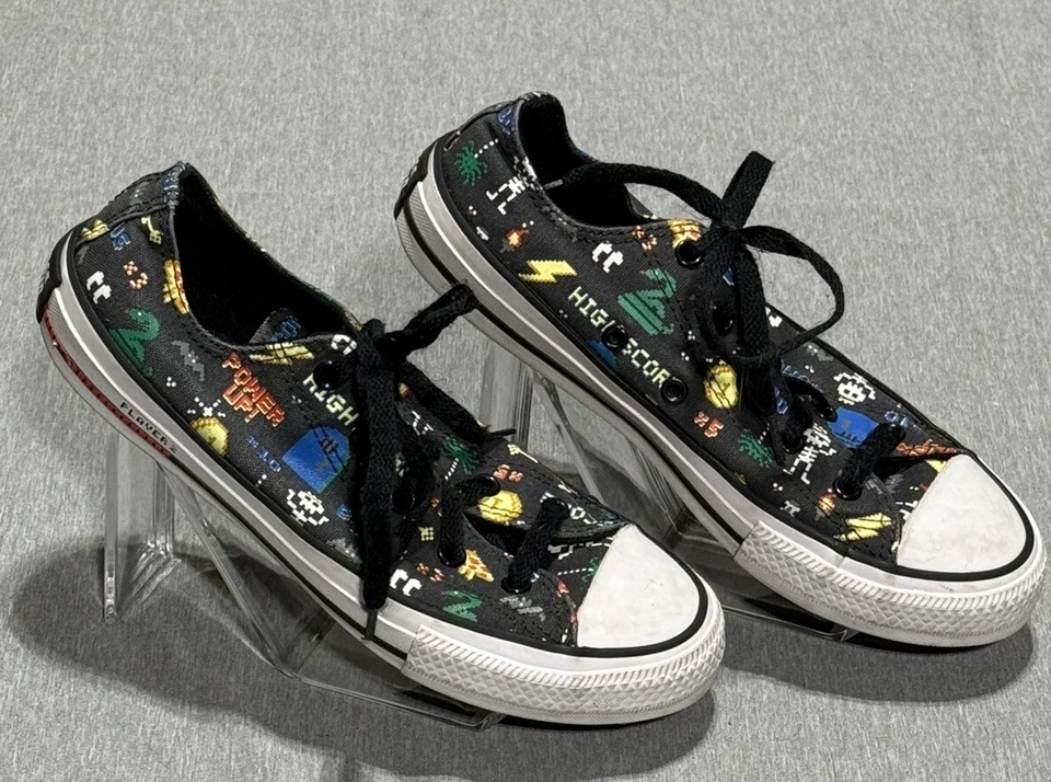 Zapatillas Converse CTAS Gamer Junior Niño Talla 4 Tormenta Viento Negras Foto 1 de 4