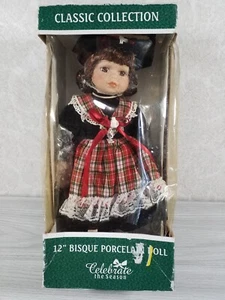 Muñeca London Beauty Porcelana 12" Alto Vestida Escocesa Sears Roebuck Rara - Imagen 1 de 5