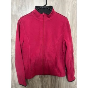 St. John's Bay SJB Active women's full zip fleece track athletic jacket medium - Picture 1 of 7