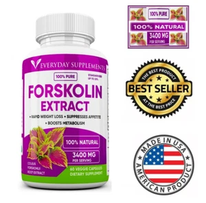 Premium 100% PURE FORSKOLIN EXTRACT FOR WEIGHT LOSS Fat  MAXIMUM STRENGTH - Picture 1 of 2