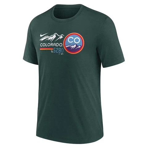 Colorado Rockies Nike City Connect Tri-Blend T-Shirt Men's 2023 MLB Men's MLB Cover