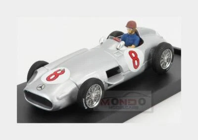 1:43 BRUMM Mercedes F1 W196 #8 Winner Holland Gp Fangio 1955 + Figure R072-CH - Immagine 1 di 2