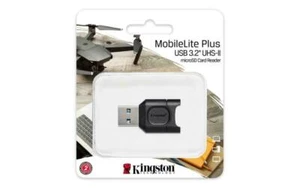 Original Kingston Card Reader microSDHC microSDXC USB Reader Black DE/OVP - Picture 1 of 3