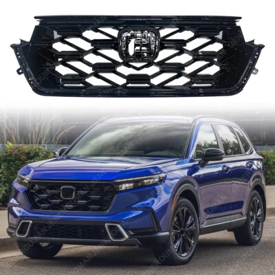 Upgrade Grille For 2023 2024 2025 2026 Honda CR-V CRV Grill Black Sport Touring - Image 1 of 4