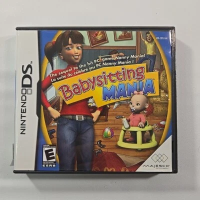 BabySitting Mania DS (Nintendo DS, 2008) CIB Complete w/ Case, Manual, & Game - Image 1 of 4