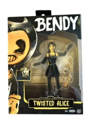 Figura 2024 JAKKS Pacific Bendy & The Ink Machine Twisted Alice with Tommy Gun Foto 1 de 4