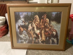 Vintage Artist Proof Signed And Numbers Michael Gentry Beautifuly Framed 34x28 - Picture 1 of 10