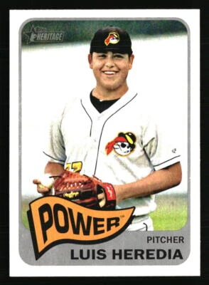 Luis Heredia 2014 Topps Heritage Minor League #25 Baseball Card - Image 1 of 2