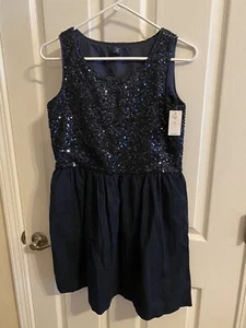 New Gap Kids Demin w/sequin Dress Size XXL - Picture 1 of 3