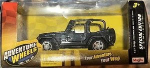 JEEP WRANGLER RUBICON BLUE 1:27 DIECAST MODEL CAR BY MAISTO 2011 Special Edition - Picture 1 of 5