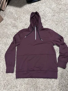 Spyder Active Mens Medium Maroon 1/4 Zip Pullover Sweatshirt Hoodie NWT - Picture 1 of 8