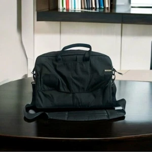 INCASE Black Canvas Laptop Bag Briefcase Messenger Bag 14" Adjustable Strap - Picture 1 of 6