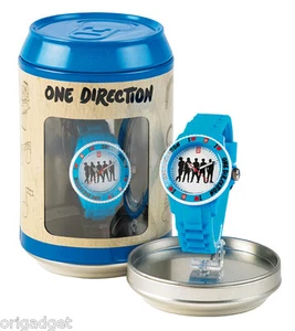 OFFIZIELLE ONE DIRECTION UHR 1D CLOCK WATER RESISTANT IN DER DOSE S03 hellblau - Bild 1 von 1