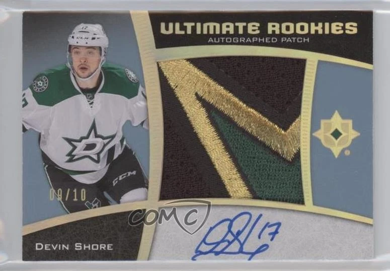 2015 Ultimate Collection Spectrum Gold /10 Devin Shore RPA Rookie Patch Auto RC - Image 1 of 2