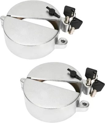 2 PCS Upgrade Semi Truck Locking Fuel Cap Cover, Compatible with Freightliner - Image 1 of 4