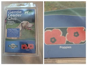 Petsafe Gentle Leader Designer Kopfband Leine Mohnblumen Print Large NEU - Bild 1 von 5