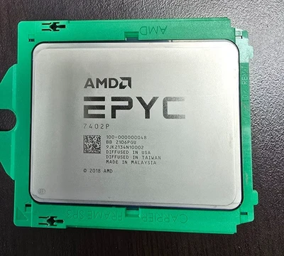 Unlocked AMD EPYC 7402P CPU 2.8GHz base clock 24 Core 180w 100-000000048 - Image 1 of 2