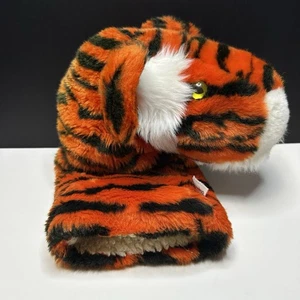 Daphne Orange Black Tiger Golf Club Plush Head Cover Fairway Driver 13” - Picture 1 of 8