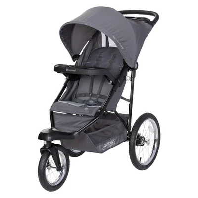 Cochecito de viaje Baby Trend con asiento, rueda giratoria de bloqueo, jogger de viaje, gris Foto 1 de 4