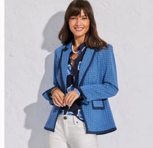 CABI Anthropologie Scholarship Blazer XL Preppy Office Career Business New - Picture 1 of 6