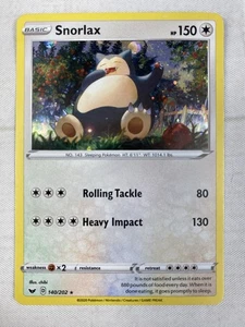Snorlax - Cosmos Holo - Sword Shield 140/202 Blister Promo Pokemon Card NM - Picture 1 of 3