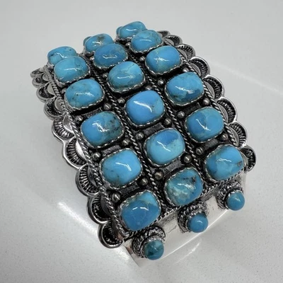 BBJ Sterling Silver Turquoise Cuff Bracelet - Image 1 of 4