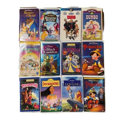 Vintage Lot of 19 Walt Disney VHS Tapes Children's Disney Home Movies Must See - Image 1 of 4