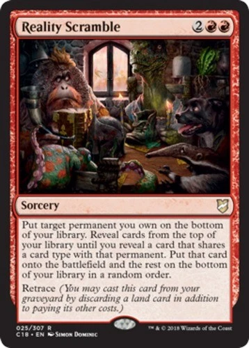 MTG - Reality Scramble - Commander 2018 - NM, English Magic FLAT RATE SHIP - Image 1 of 1