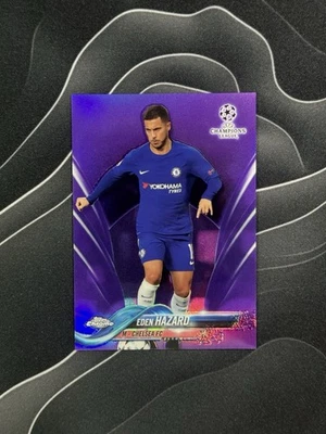 2017-18 Topps Chrome UCL Eden Hazard #30 Purple Refractor /250 - Image 1 of 2