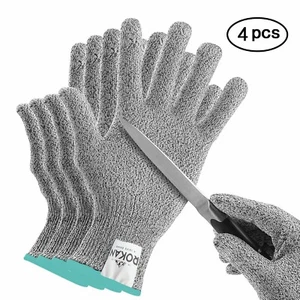 M Size Proof Stab Resistant Stainless Steel Wire Metal Mesh Gloves Safety - Picture 1 of 4