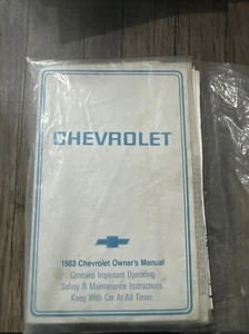 Chevrolet Original Bedienungsanleitung 1983 - Handschuhfach - Bild 1 von 1