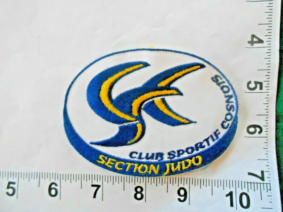 Section Judo Club Sportif Cosnois Patch Vintage sew on patch with free shipping - Image 1 of 1