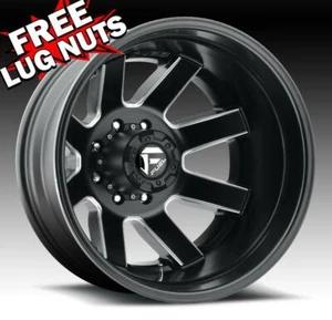 20 inch 20x8.25 FUEL DUALLY D538 MAVERICK BLACK wheel rim 8x170 -227 - Picture 1 of 1