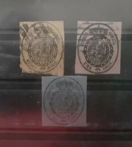 ESPAÑA, LOTE ESCUDO DE ESPAÑA, AÑO 1855, USADO - Imagen 1 de 1