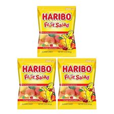 Haribo Fruit Salad Assorted Gummies Candy - 5 oz. 3 pack. Fruity, Delicious