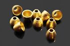 40pcs/lot Copper Brass Cone Heads Tube Flies Streamers Fly Tying Beads Materials