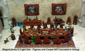 Painted Large Feast for Twelve - Works with Dwarven Forge and DnD D&D - Picture 1 of 6