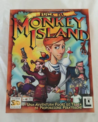 FUGA DA MONKEY ISLAND  PC CD-Rom BIG BOX 1^Edizione ITALIANA Anno 2000 (C.T.O.) - Immagine 1 di 4