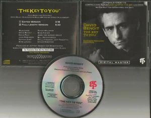 DAVID BENOIT w/ David Pack Ambrosia The Key to you EDITED PROMO DJ CD single - Picture 1 of 1