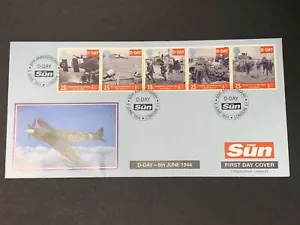 1994 D-DAY 50th ANNIVERSARY FIRST DAY COVER-FDC-THE SUN NEWSPAPER - Picture 1 of 2