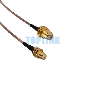 SMA Female Bulkhead to SMA Female Extension Pigtail Coaxial Cable RG316 15cm/6" - Bild 1 von 3