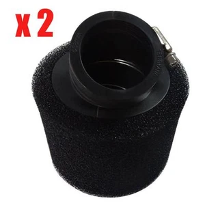 2x 38mm Black Air Filter ATV Pit Dirt Bike Peformance 110cc 125cc 140cc 150cc - Bild 1 von 5