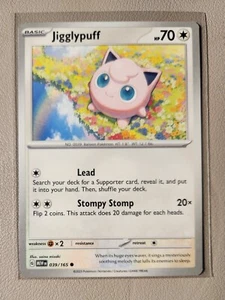 Jigglypuff 039/165 Pokemon card SV 151 common NM - Picture 1 of 1