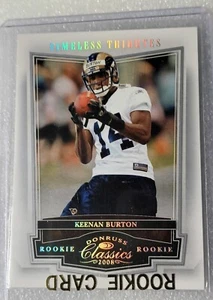 2008 Donruss Classics Timeless Tributes Silber 58/100 Keenan Burton #243 RC - Bild 1 von 3