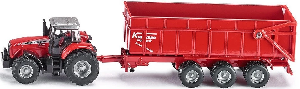 SIKU - MASSEY FERGUSON con rimorchio a 3 assi Ech:1/87 - 1/87 - SIK1844 - Immagine 1 di 1