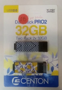 Centon USB 2.0 Datastick Pro2 Two Pack 32GB, Multi color - Afbeelding 1 van 2