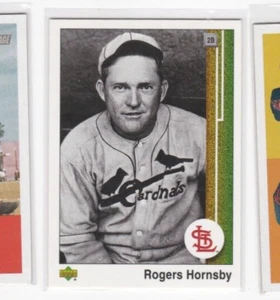 ROGERS HORNSBY 2007 UPPER DECK '89 UPPER DECK REPRINT INSERT CARD-SHIPS FREE - Picture 1 of 24