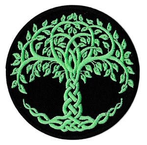 Patch écusson patche Arbre de vie celte thermocollant celtique tree of life - Foto 1 di 2